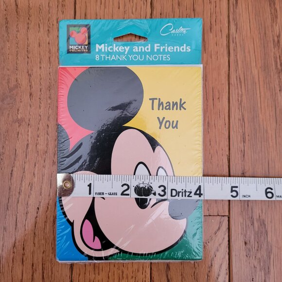 Vintage 1992 Mickey Mouse 'Thank You' Card by American Greetings Lot of 8 - Picture 8 of 8